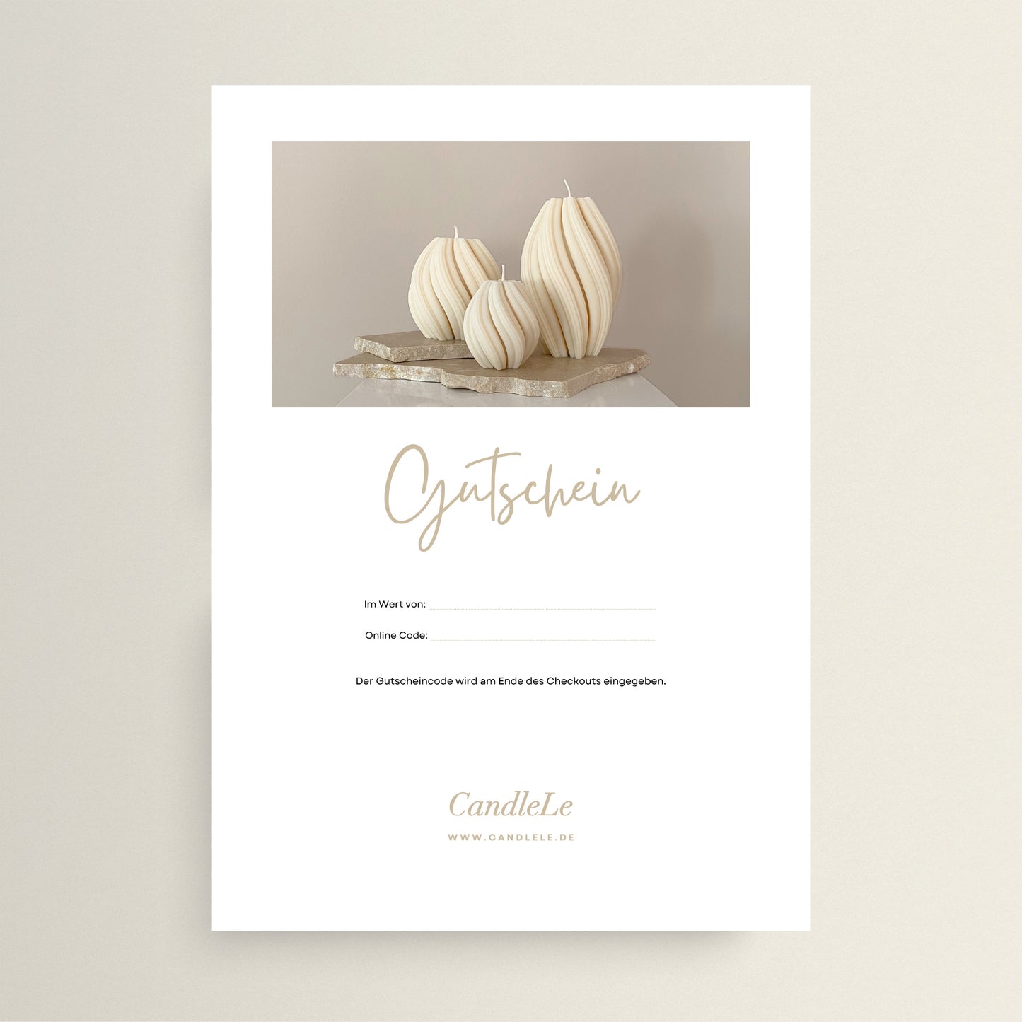 Gutschein im PDF Format per Mail